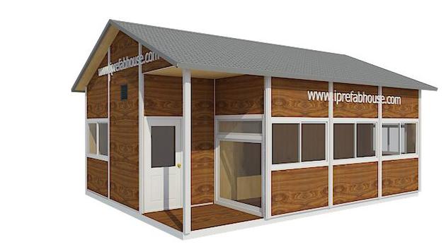 economic single floor pre-built modular vacation house,3 rooms ,1 stories