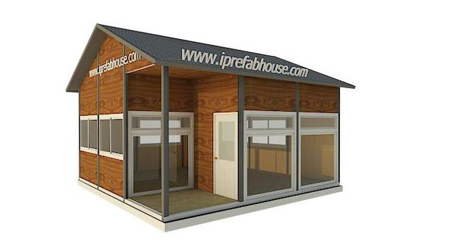 small one layer pre-constructed steel dwellings