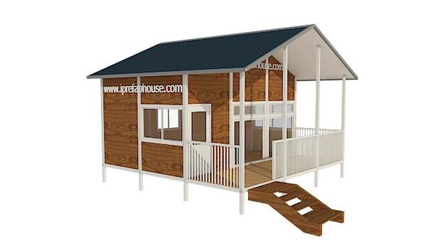 small single layer factory built sandwich panel garden studio