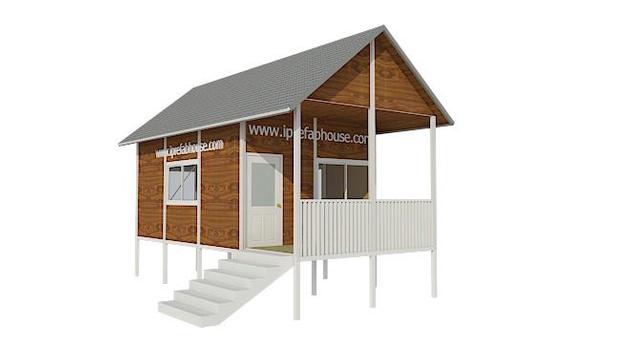 mini one layer pre-constructed sandwich panel home