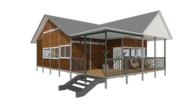 middle-sized one layer pre-manufactured steel dwellings
