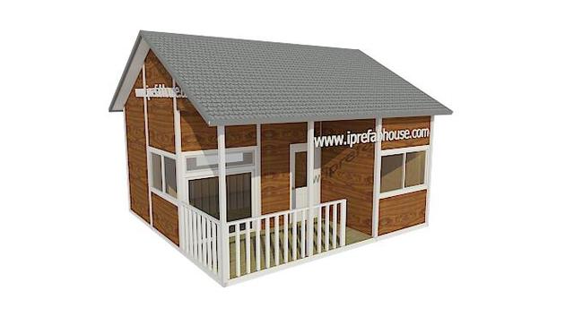 mini single floor pre-built steel garden studio