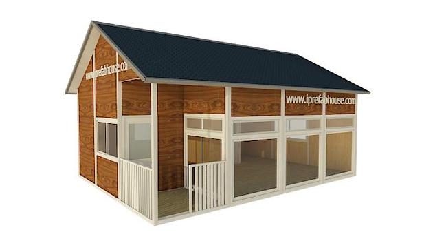 minitype single floor pre-built steel frame construction