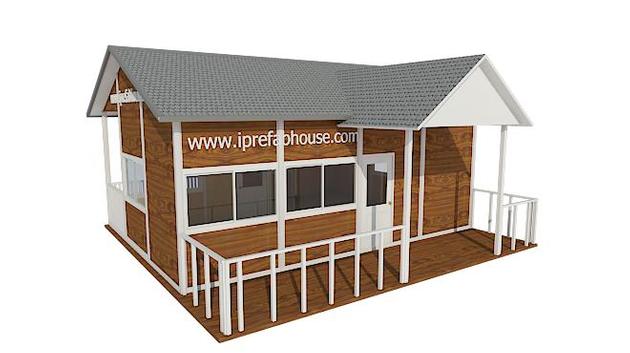 minitype single floor pre-made light steel home