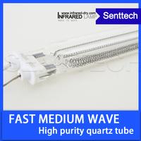 Transparent quartz glass electric heating element