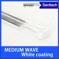 Twin tube durable IR heater with golden reflector