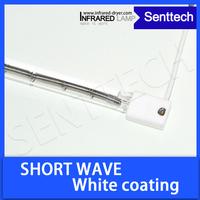 Single tube linear short wave infrared heater lamp