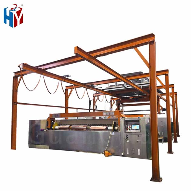 Fully automatic electroplating line for rotogravure cylinder making machinery