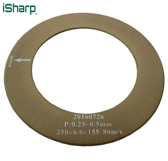 iSharp customized size straight groove grinding wheel