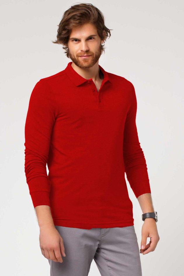 Long Sleeve Polo Collar Thsirt