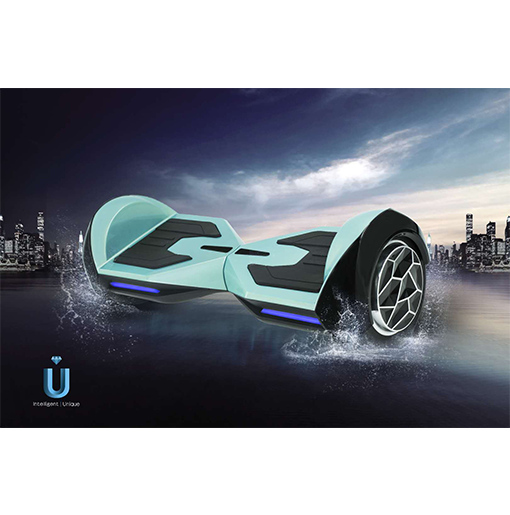 IU Smart U1 250W 8 Inch Wheels All Terrain Red and Blue Hoverboard