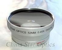 72mm wide angle adapter lens for digital cameras
