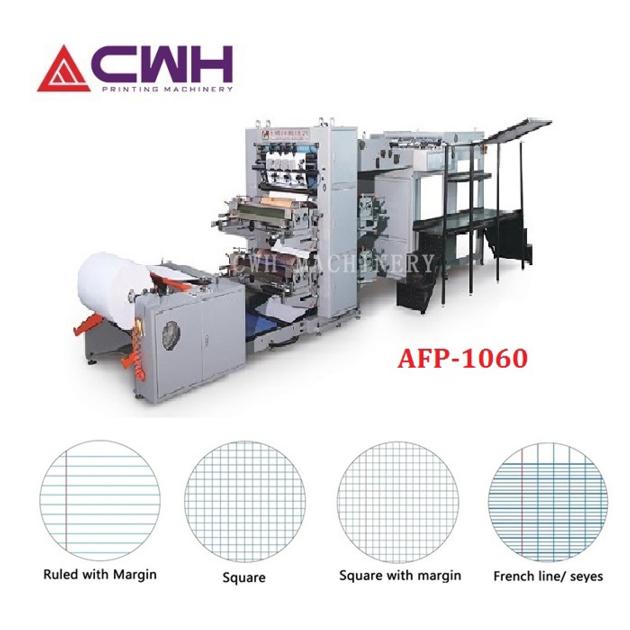 Auto flexo paper ruling machine for exercise book/notebook/account book