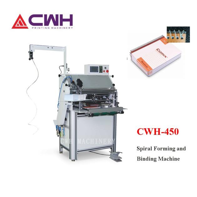 Spiral forming and binding machine/for notebook/calendar/exercise book