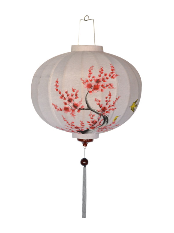 PAINTED SILK LANTERN, VIETNAM SILK LANTERN