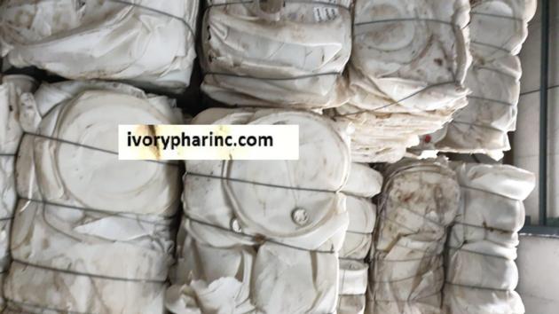 Recyclable HDPE Drum Scrap For Sale, Blue Drum Regrind