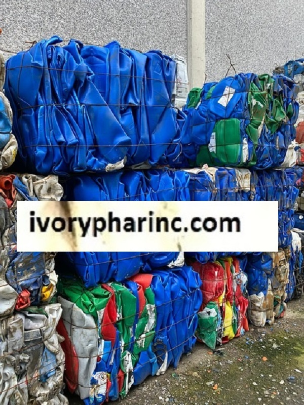 High Density Polyethylene HDPE Drum Scrap For Sale (Bale)