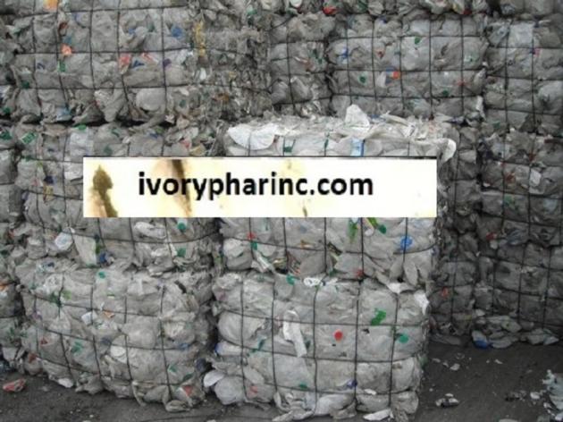 High-Density Polyethylene (HDPE) Film Bale, milk bottle, HDPE Scrap for Sale Supplier, plastic 