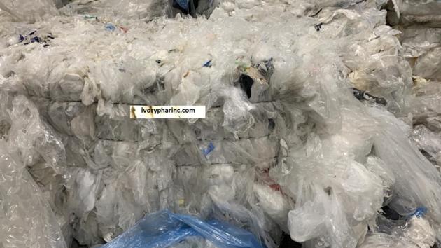 Low-Density Polyethylene Film Scrap (LDPE) Bale, Rolls, LLDPE-,
