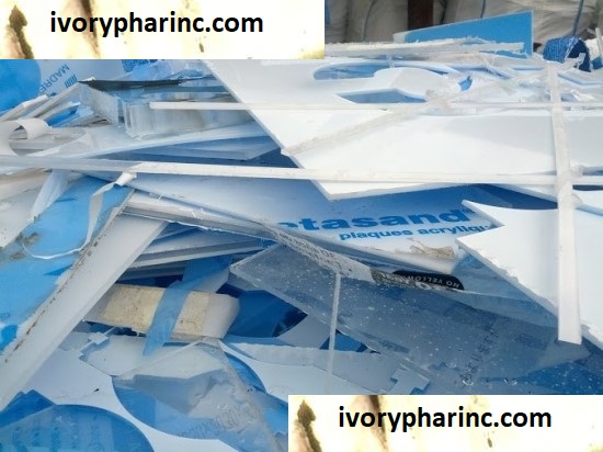 Poly Methyl Methacrylate (PMMA) Plastic Scrap for Sale, Lumps, Regrinds, Sheet, Offcuts, 100 Acrylic