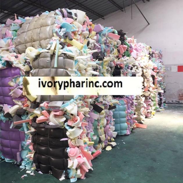 Recyclable Polyurethane Foam Scrap For Sale, Bale PU Scrap Foam 