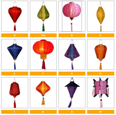 PAINTED SILK LANTERN VIETNAM SILK LANTERN