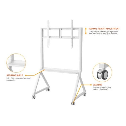 WH3305 75 Inch Interactive Display Mobile Cart Simple