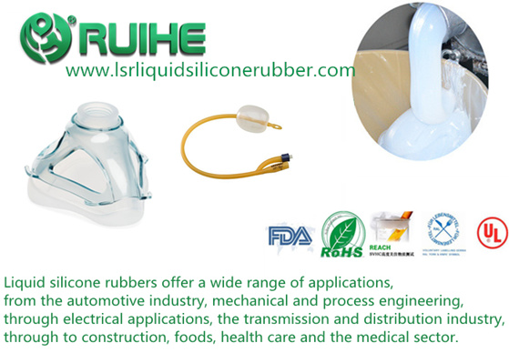 Two-part medical grade liquid silicone rubber RH6250-50YH for injection produce to medical