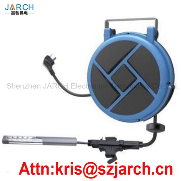 automatic retractable mini plastic lighting cable reel