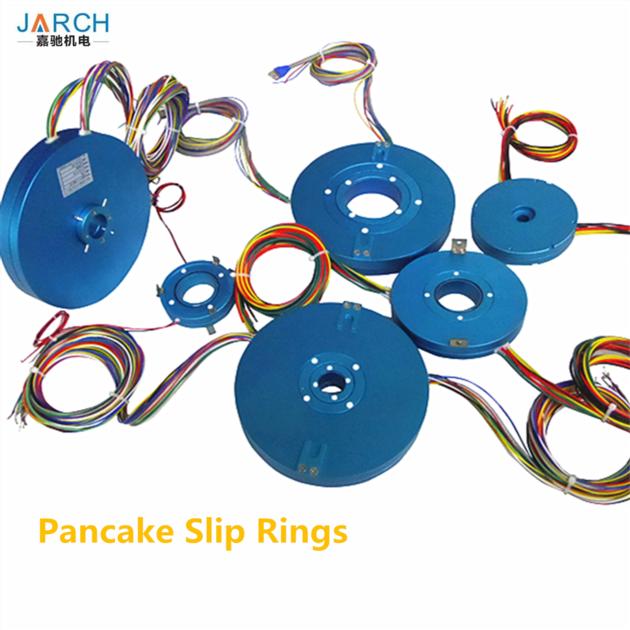 Flat pcb pancake slip ring