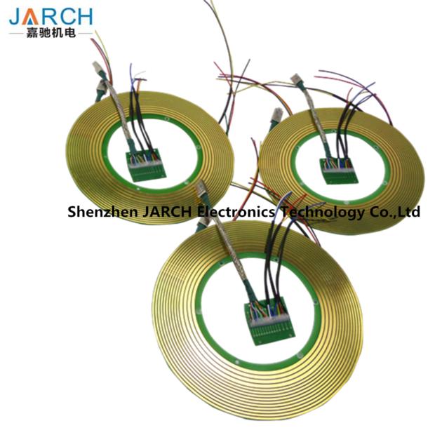 14 Circuits Pancake Slip Ring with Exquisite Design for Medical Equipment PCB Contact