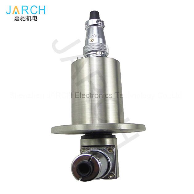 IP68 flange mounted Waterproof operation underwater working Slip Rings use Aero plug connection 