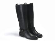 woman's knee boots, cowhide footwear
