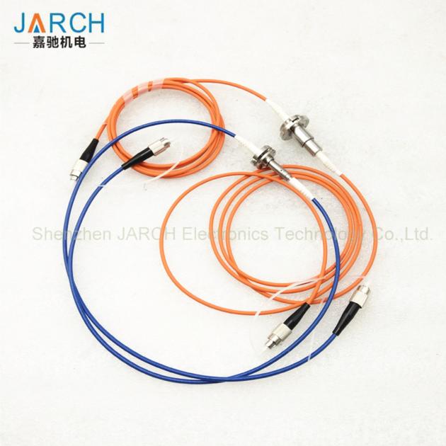1 channel Fiber Optic Rotary Joint with electronic slip ring FC Connector
