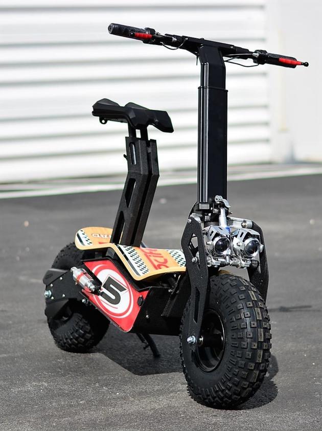 VELOCIFERO MAD 1600w 48v Electric Scooter 6" Wheels W/Oversize Tires (Nascar #5)