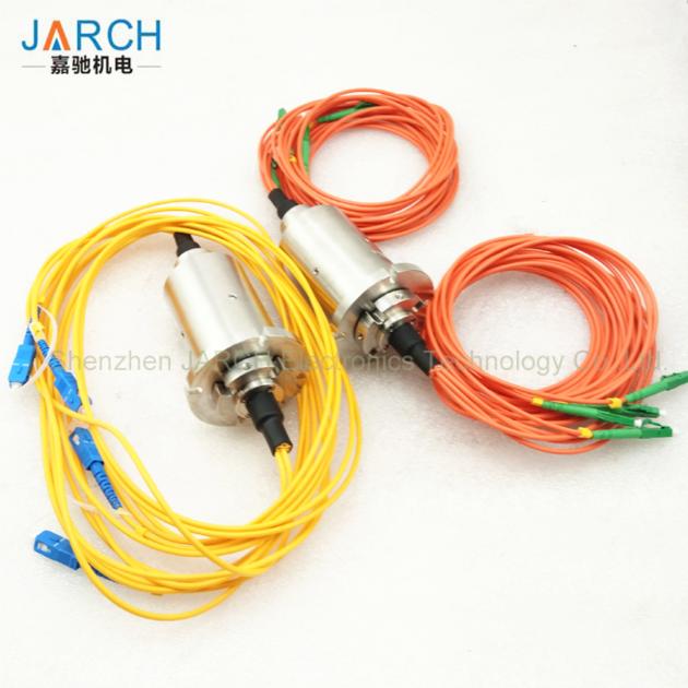 4 Channel 1000rpm Stainless Steel Housing Multi-mode Fiber Optic rotary joint Slip Ring/FORJ