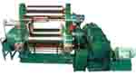 two roll mixng mill with stock blender