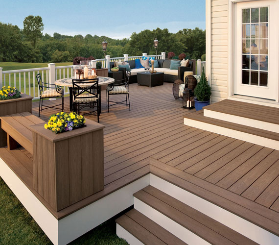 Co Extrusion WPC Deck Flooring