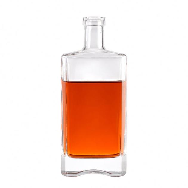 Rectangle 16 oz glass bottle with lids      
