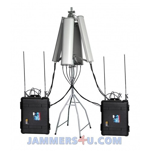 Drone UAV Jammer 650W 8 Bands up to 8km