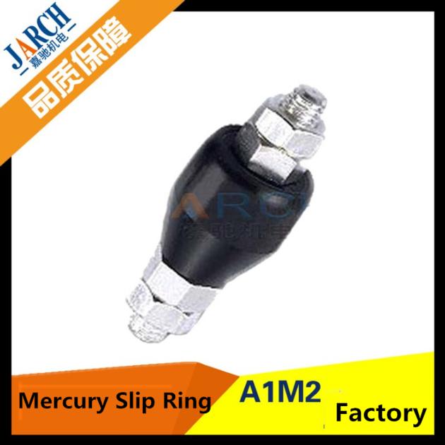 Slip Ring RF Coaxial Connector 1 Pole 20A High Speed Stainless Steel Mercury Slip Ring 