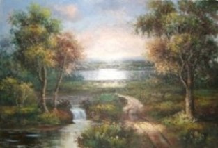 100% hand-painted oil painting