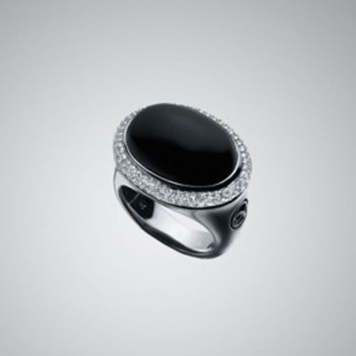 David Yurman Sterling Silver Jewelry Black Onyx Signature Oval Ring Brand Jewelry