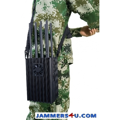 Heracles CT-1080H-5G 8 Antenna 70W 5G 4G WIFI GPS Jammer up to 60m