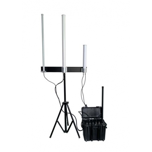 Portable Anti-Drone UAV Jammer 120W up to 2500m
