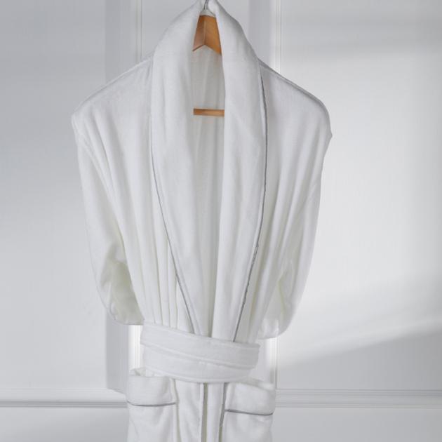 Eliya Luxury Double Layers Satin Slik Bath Robe Kimono Bath Robe Hotel