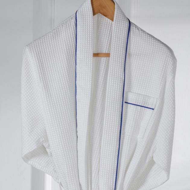 Eliya Unisex White 100% Cotton Towelling BathRobe