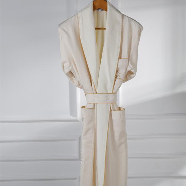 Eliya Unisex Embroidered Luxury Hotel Bathrobe Kimono Terry Towelling Bathrobe