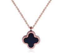 Rose Gold Clover Necklace