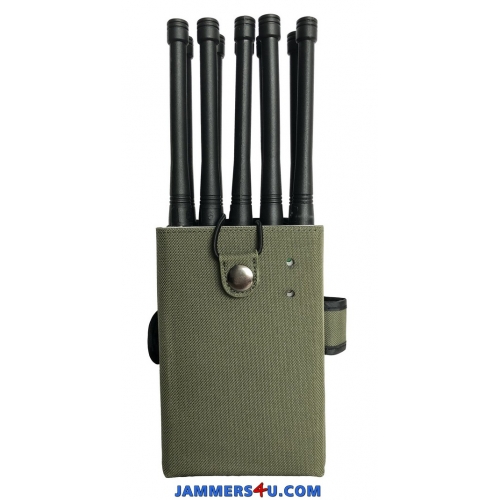 10 Antenna 5G LTE 5Ghz 10W Jammer 3G 4G GPS WIFI up to 30m